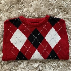 Basic Editions children’s red/black/white sweater